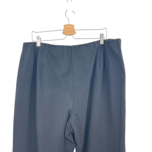 Eileen Fisher Pants Cropped Ankle Pull-On Ponte Knit Black Plus Size 2X - Picture 6 of 10